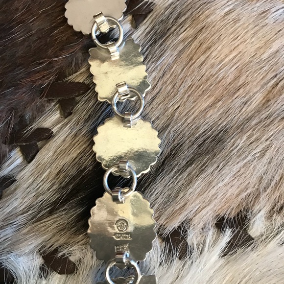 VINTAGE SS TAXCO GEMSTONE BRACELET - Picture 4 of 4